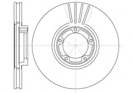 Tarcza hamulcowa przednia 5029815 Ford