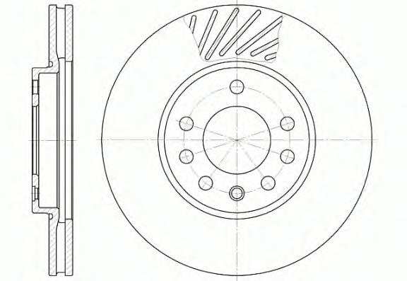 658410 Remsa Tarcza hamulcowa przednia