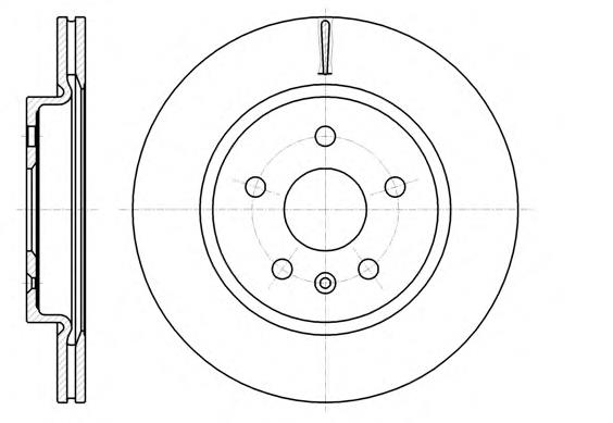 569128 Opel Tarcza hamulcowa tylna