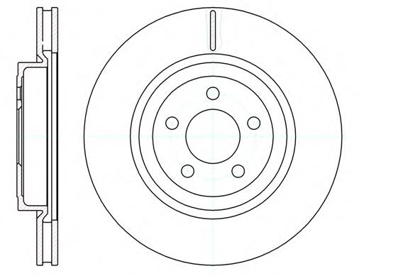 Do koszyka 5154118AC Chrysler Tarcza hamulcowa przednia