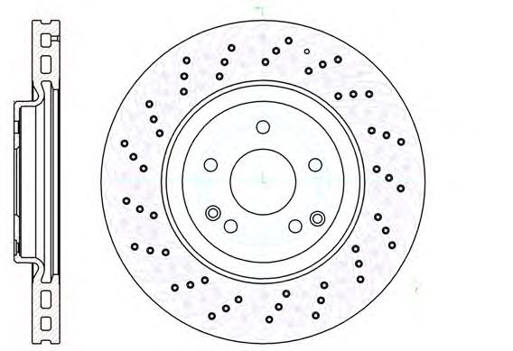 Tarcza hamulcowa przednia 2034211312 Mercedes
