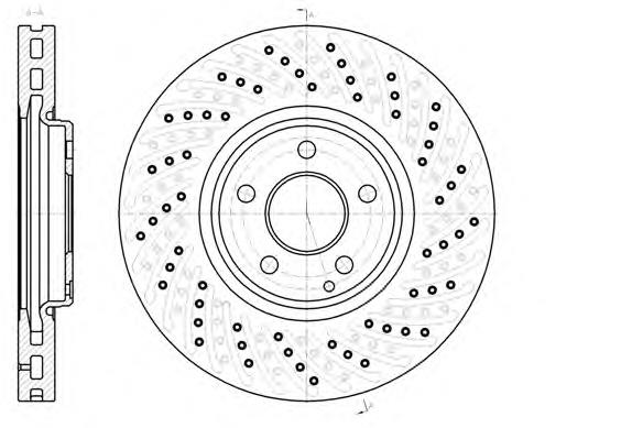 Tarcza hamulcowa przednia A2204211812 Mercedes