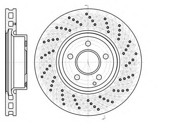 Tarcza hamulcowa przednia A000421301290 Mercedes