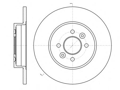 Tarcza hamulcowa tylna Renault (RVI) 7701207227 cena, od 47,33 USD