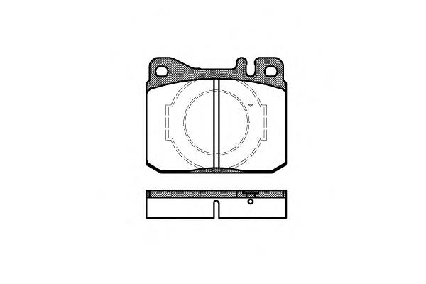 Klocki hamulcowe przednie tarczowe Remsa 001040 cena, od 18,83 USD