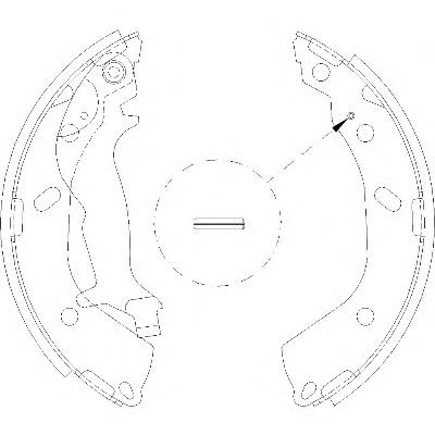 583050BA00 Hyundai/Kia Klocki hamulcowe tylne bębnowe