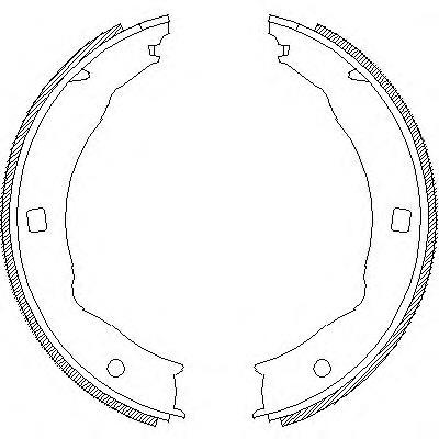Klocki hamulca ręcznego Peugeot 607 9D, 9U