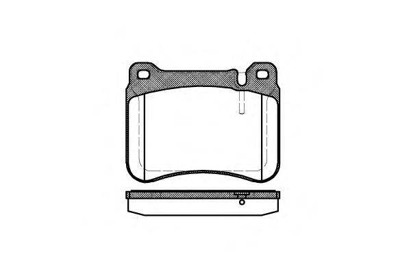Klocki hamulcowe przednie tarczowe Mercedes 4420512041 cena, od 14,48 USD
