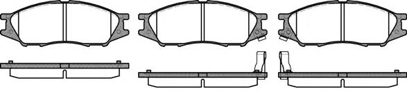 Klocki hamulcowe przednie tarczowe Nissan/Infiniti AY040NS073 cena, od 13,43 USD