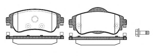 Klocki hamulcowe przednie tarczowe Peugeot/Citroen 00004254A9