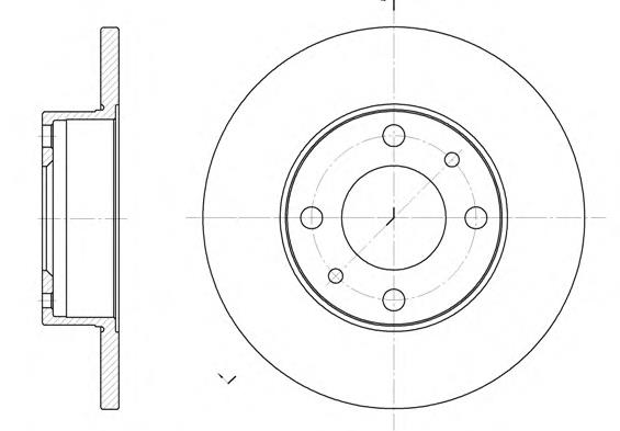 Do koszyka 0004385812 Fiat/Alfa/Lancia Tarcza hamulcowa przednia