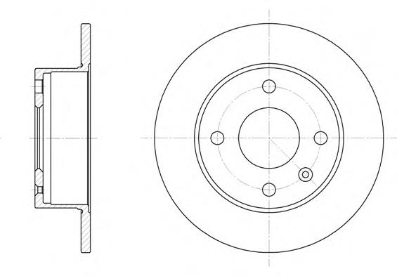 Do koszyka 6137291 Ford Tarcza hamulcowa przednia