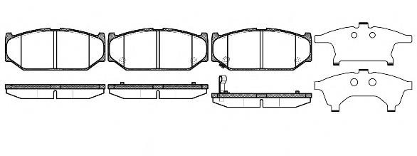 Klocki hamulcowe przednie tarczowe Mazda D0YN3328Z cena, od 26,65 USD