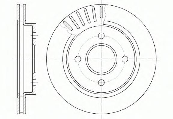 616010 Remsa Tarcza hamulcowa tylna