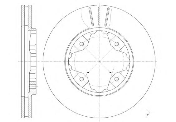 620510 Remsa Tarcza hamulcowa przednia
