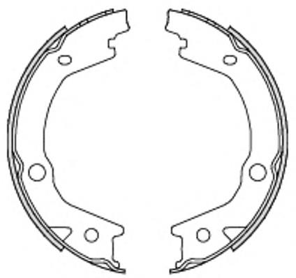Klocki hamulca ręcznego 4833A21000 Hyundai/Kia