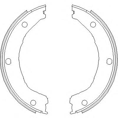 Klocki hamulca ręcznego Ford Escort 5 GAL