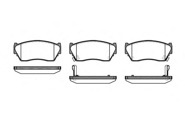 Klocki hamulcowe przednie tarczowe 4106050Y90 Nissan/Infiniti