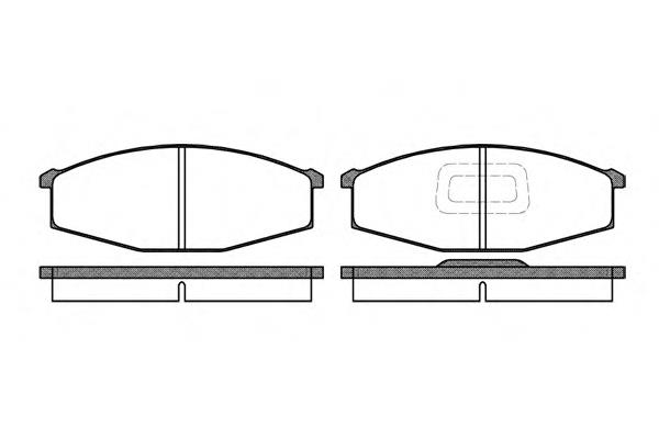 Klocki hamulcowe przednie tarczowe 41060G9725 Nissan/Infiniti