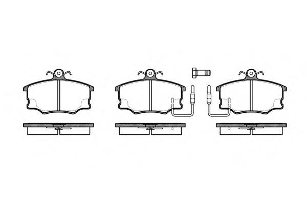 5892580 Fiat/Alfa/Lancia klocki hamulcowe przednie tarczowe