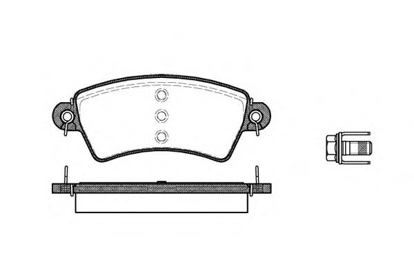 Klocki hamulcowe przednie tarczowe 425484 Peugeot/Citroen