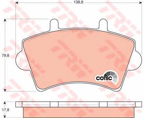 Klocki hamulcowe przednie tarczowe TRW GDB1442 cena, od 26,11 USD