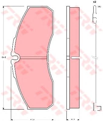 Klocki hamulcowe przednie tarczowe TRW GDB1610 cena, od 36,20 USD