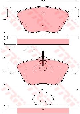 Klocki hamulcowe przednie tarczowe 77362193 Fiat/Alfa/Lancia