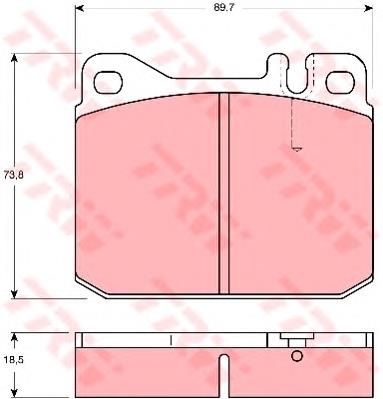 Klocki hamulcowe przednie tarczowe Delphi LP0117 cena, od 26,11 USD