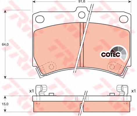 B4Y53323Z Hyundai/Kia Klocki hamulcowe przednie tarczowe
