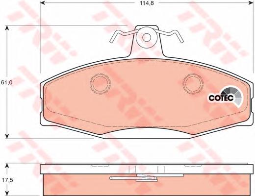 Klocki hamulcowe przednie tarczowe 955 Simer