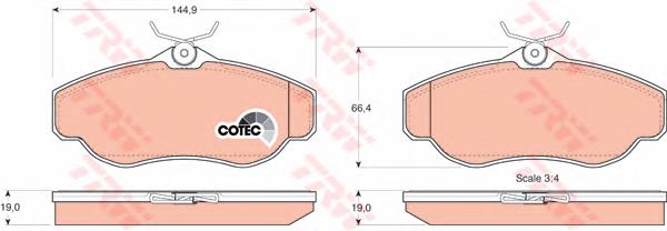 Klocki hamulcowe przednie tarczowe Land Rover SFP500150 cena, od 39,62 USD
