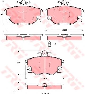 Klocki hamulcowe przednie tarczowe 425264 Peugeot/Citroen