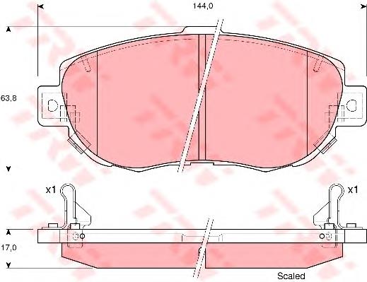 Klocki hamulcowe przednie tarczowe TRW GDB3235 cena, od 38,05 USD