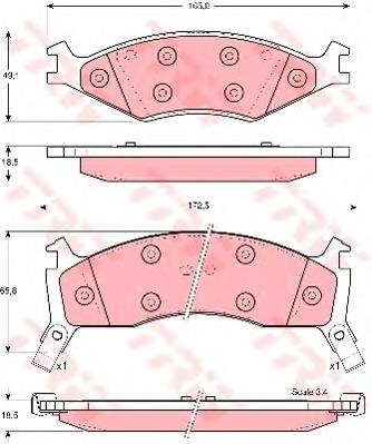 Klocki hamulcowe przednie tarczowe 0K2A43323Z Hyundai/Kia