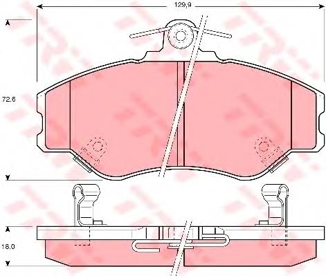 Do koszyka 5811544020S Hyundai/Kia Klocki hamulcowe przednie tarczowe