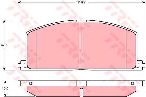 0446532021 Toyota Klocki hamulcowe przednie tarczowe