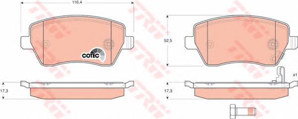 Klocki hamulcowe przednie tarczowe 5581062J00 Suzuki