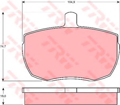 Do koszyka ADJ134215 Blue Print Klocki hamulcowe przednie tarczowe