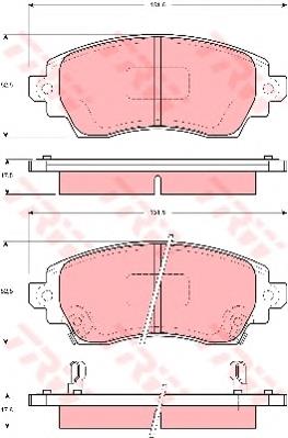 Klocki hamulcowe przednie tarczowe TRW GDB3333 cena, od 28,07 USD
