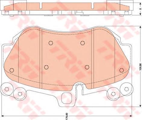 95535193950 Porsche Klocki hamulcowe przednie tarczowe