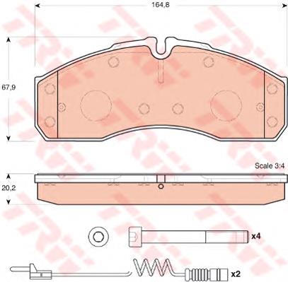 Klocki hamulcowe przednie tarczowe Mercedes 34204620 cena, od 18,51 USD