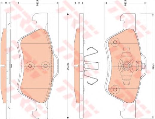 5U2Z2V001M Ford Klocki hamulcowe przednie tarczowe
