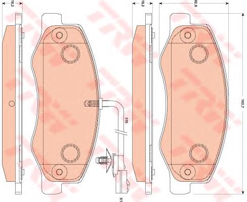 Okładziny (klocki) do hamulców tarczowych tylne 251721801 Zimmermann