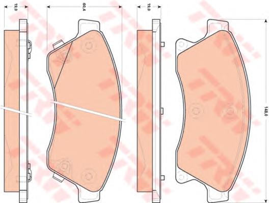 95516191 Opel Klocki hamulcowe przednie tarczowe