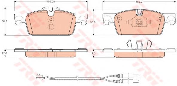 1610103580 Peugeot/Citroen Klocki hamulcowe przednie tarczowe