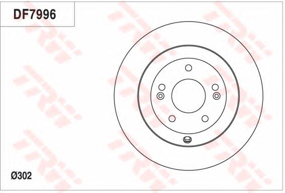 Tarcza hamulcowa tylna TRW DF7996 cena, od 48,39 USD