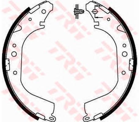 Klocki hamulcowe tylne bębnowe TRW GS8502 cena, od 49,33 USD