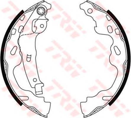 Klocki hamulcowe tylne bębnowe 044950D020 Toyota