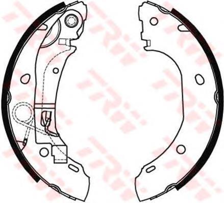 Klocki hamulcowe tylne bębnowe TRW GS8472 cena, od 40,13 USD